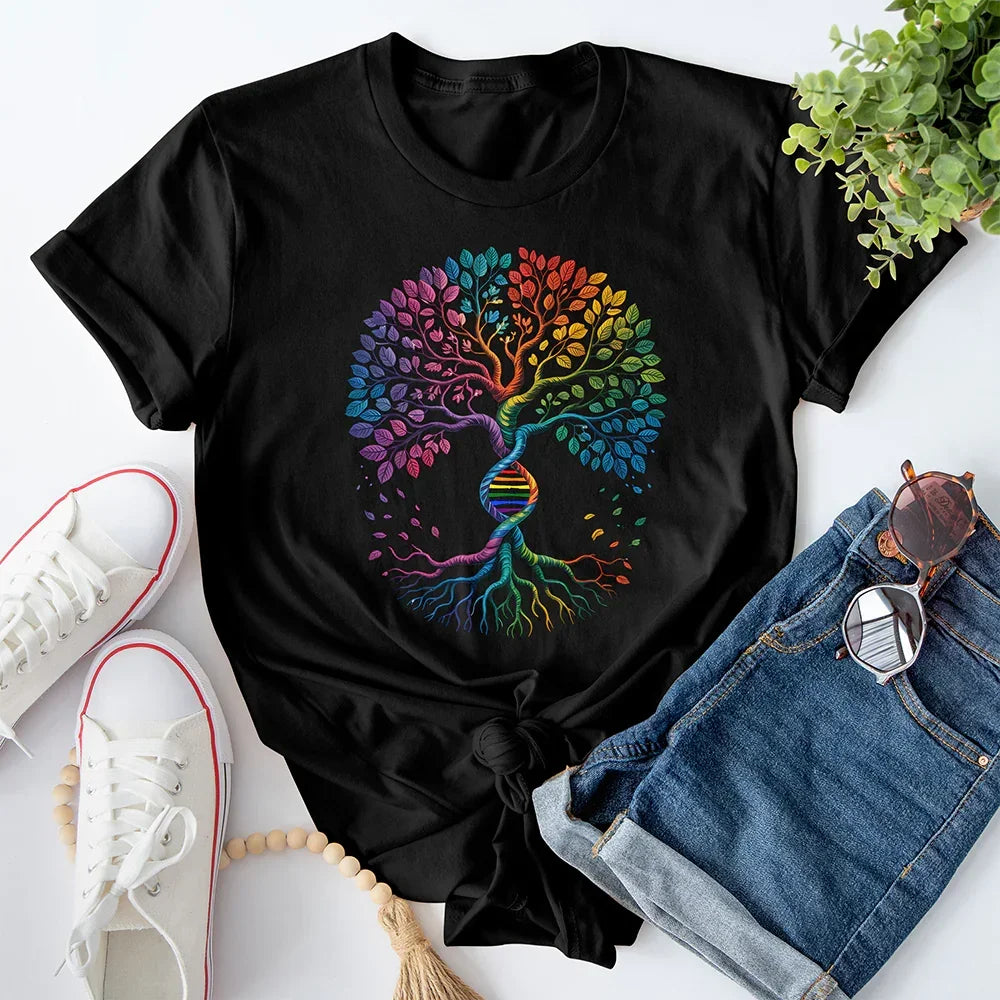 Tree Of Life Rainbow Tee