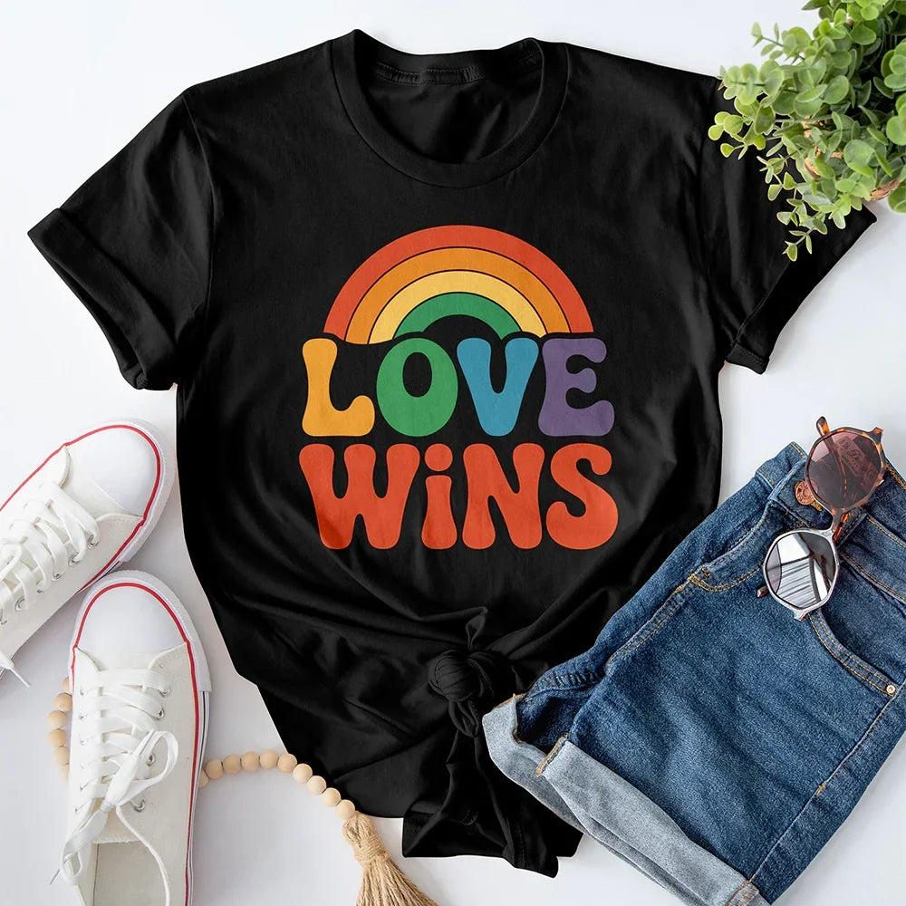 Love Wins Rainbow Tee