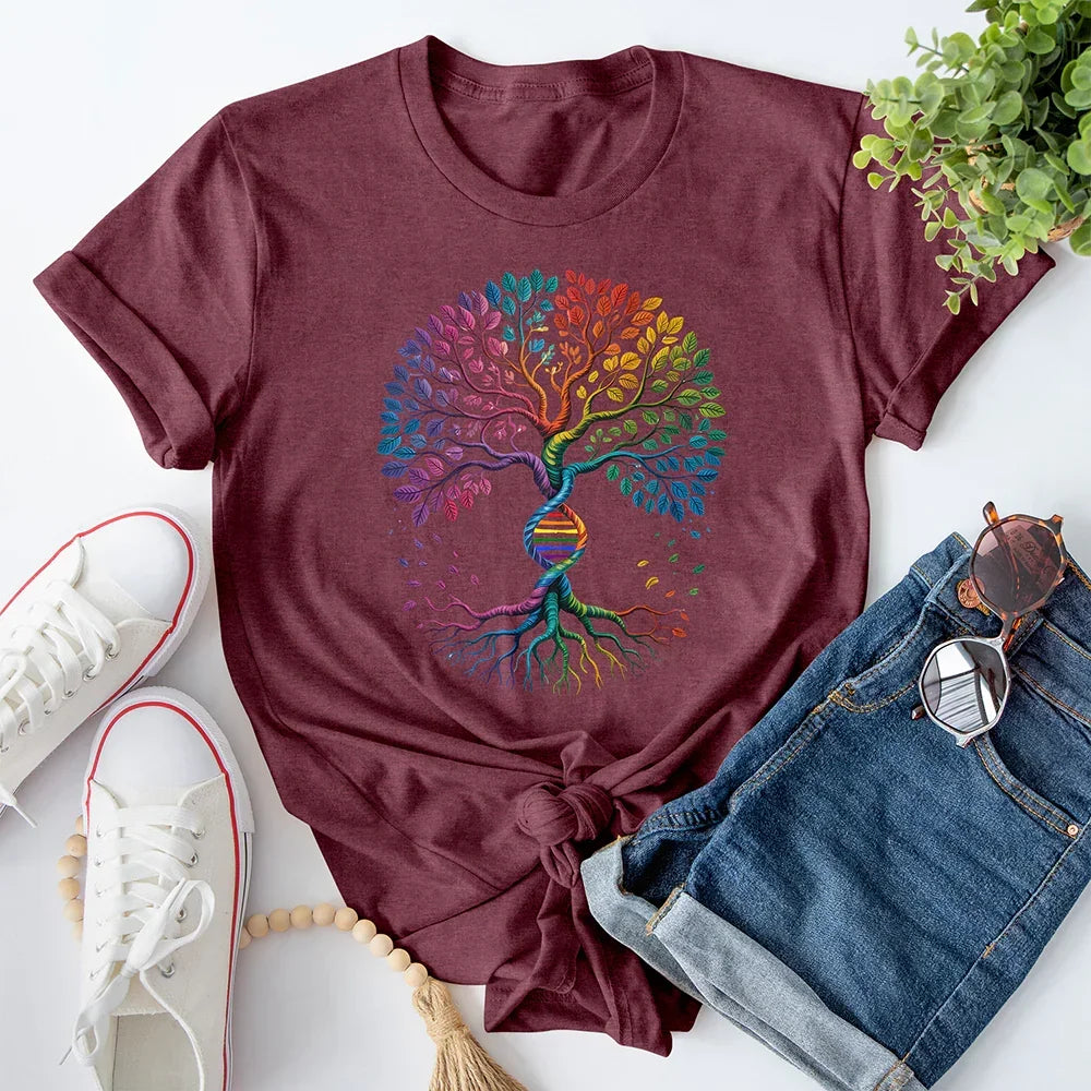 Tree Of Life Rainbow Tee