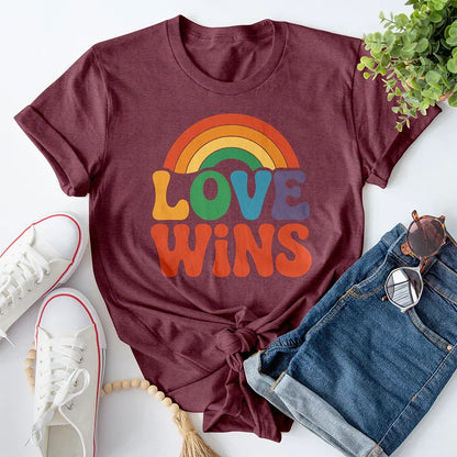 Love Wins Rainbow Tee