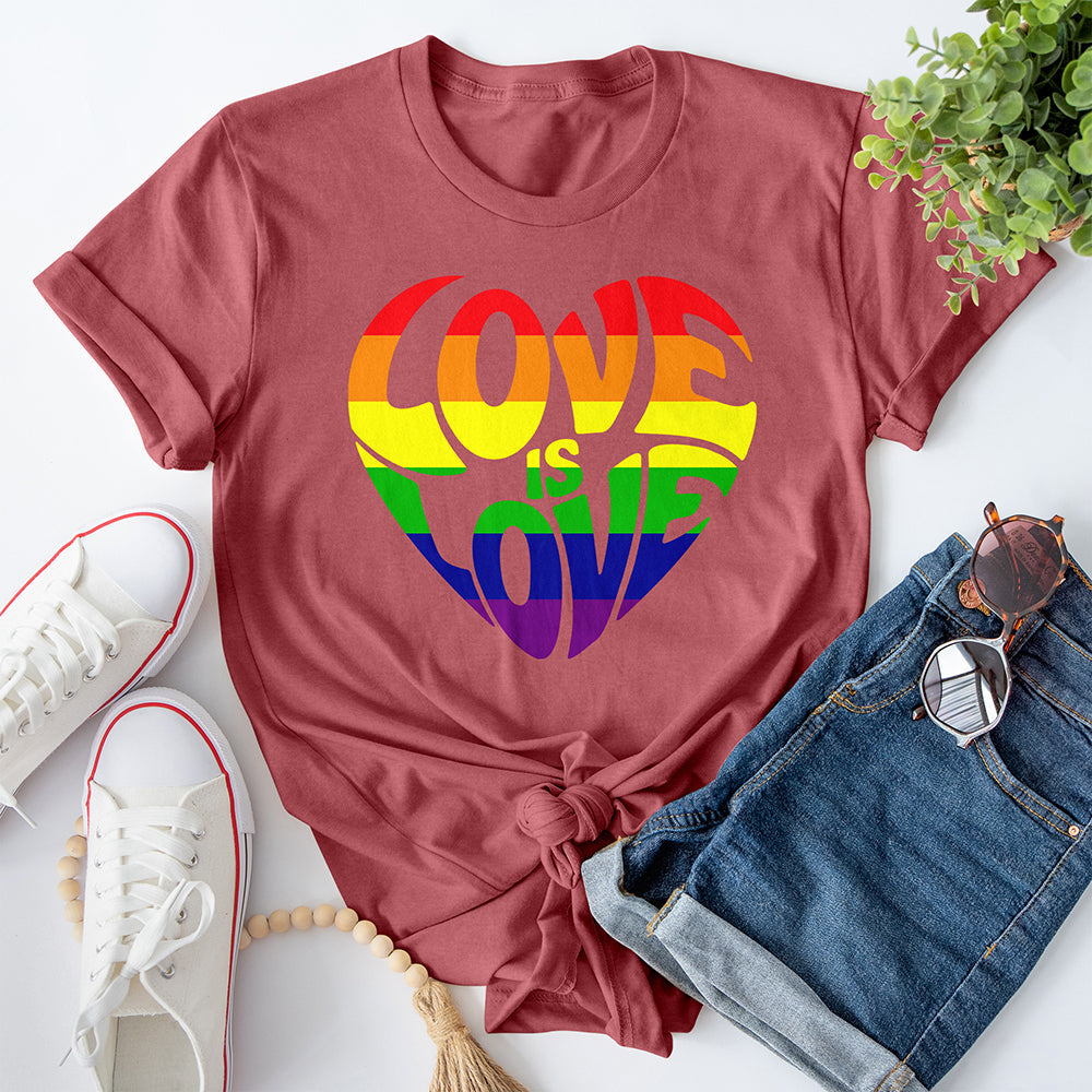 Love is Love Heart Offer — Heather Maroon