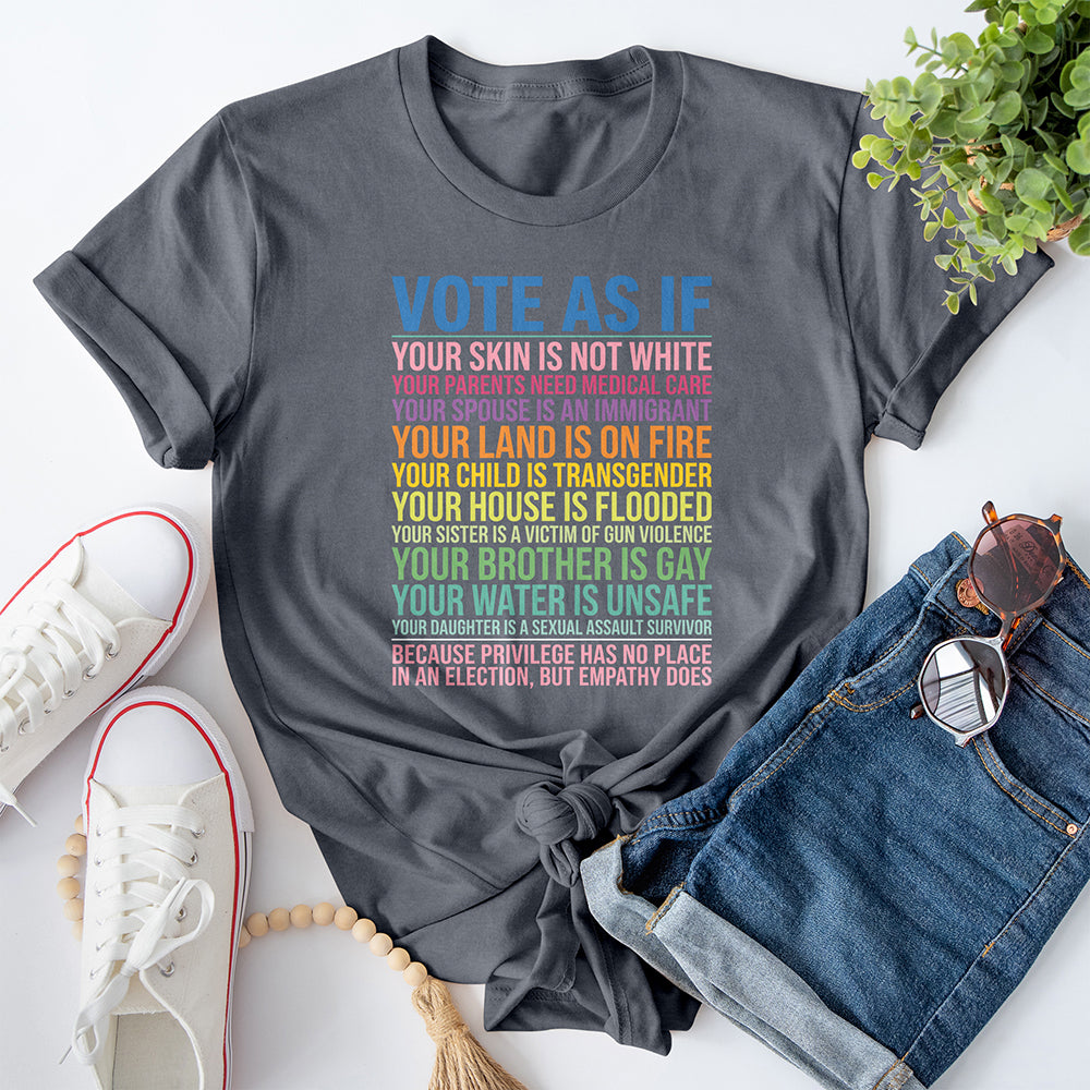 Vote As If Tee — Heather Indigo