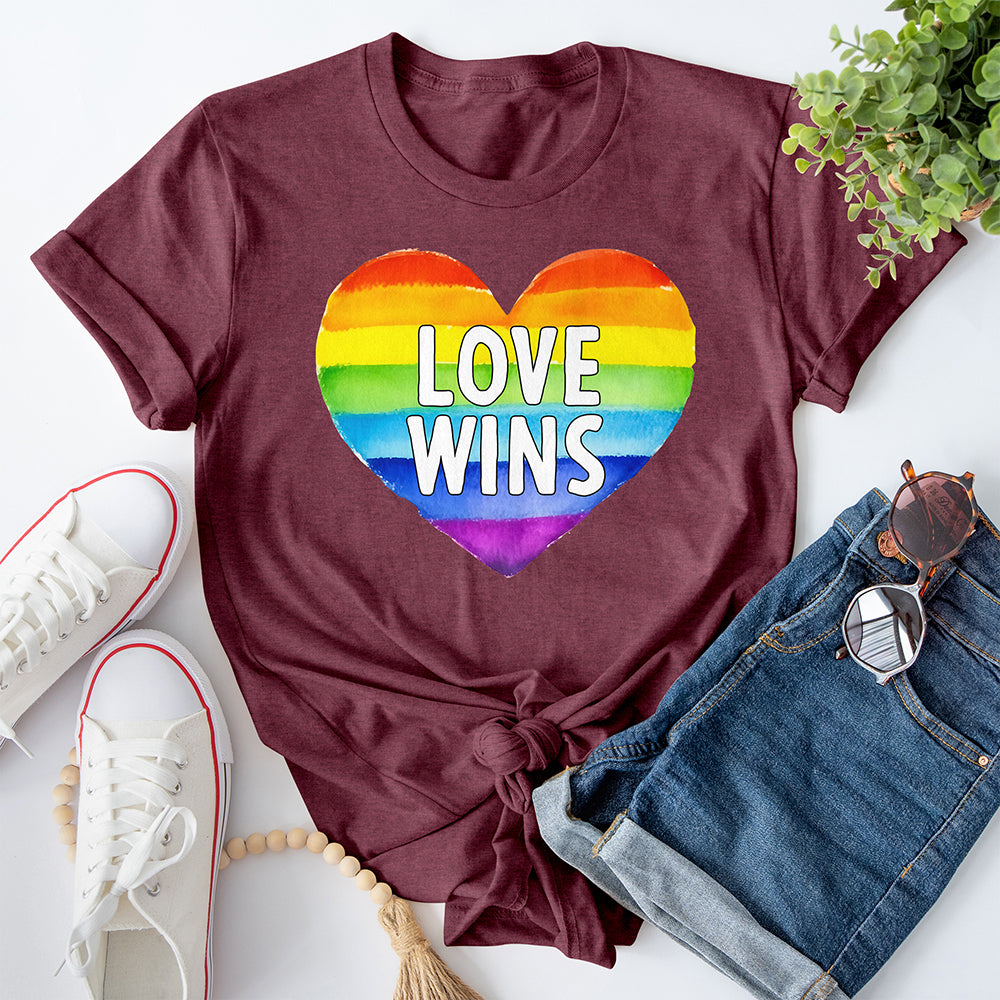 Love Wins Heart Tee