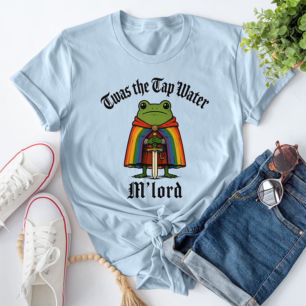 Twas the Tap Water M'lord Tee — Light Blue