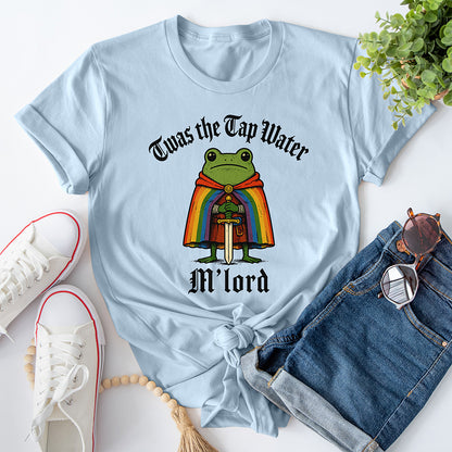 Twas the Tap Water M'lord Tee — Light Blue