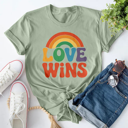 Love Wins Rainbow Tee