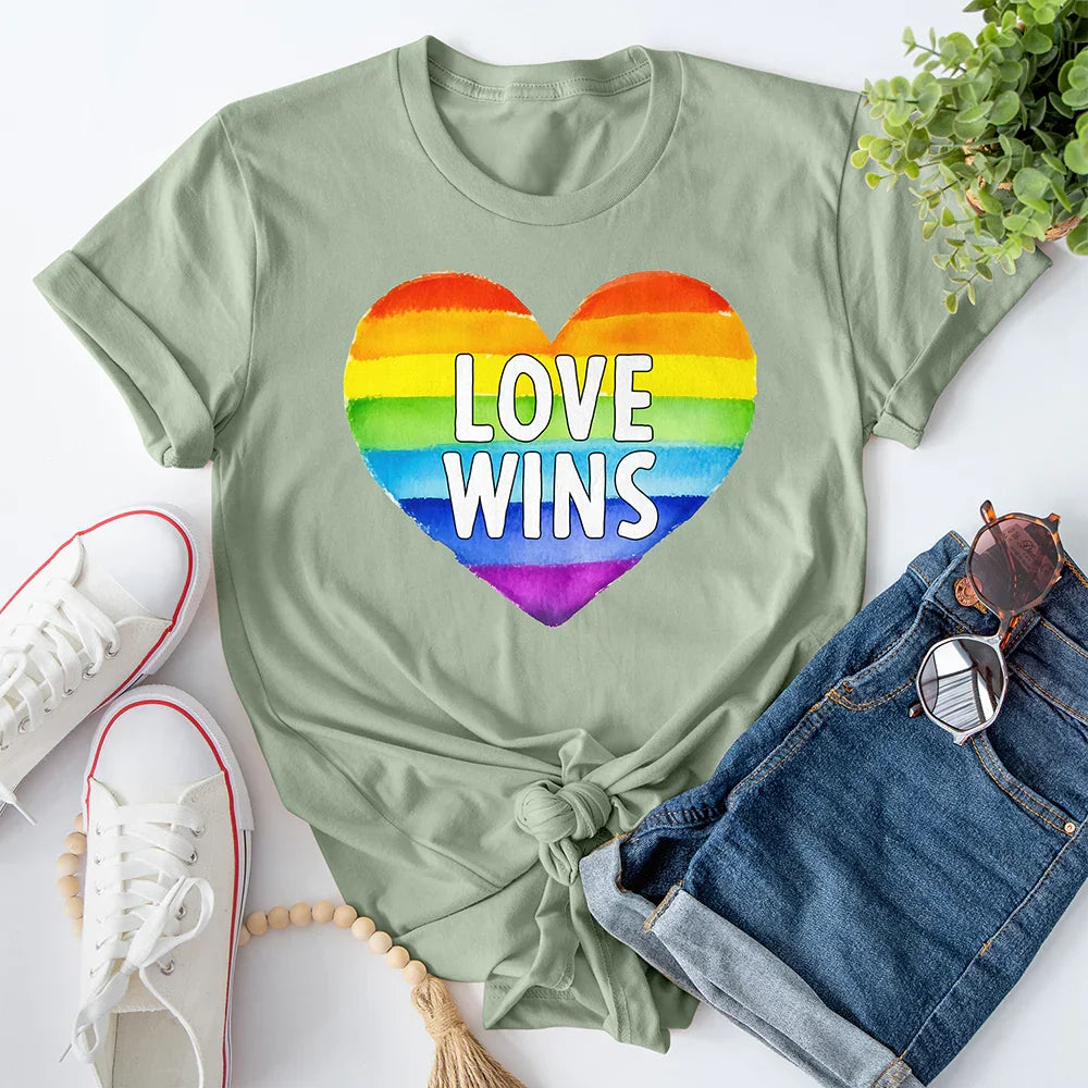 Love Wins Heart Tee
