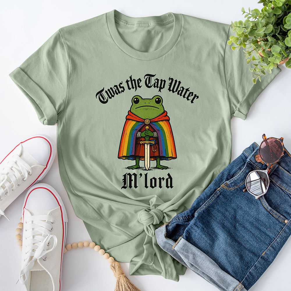 Twas the Tap Water M'lord Tee — Sage