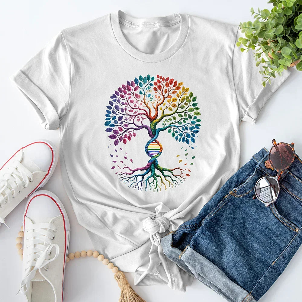 Tree Of Life Rainbow Tee