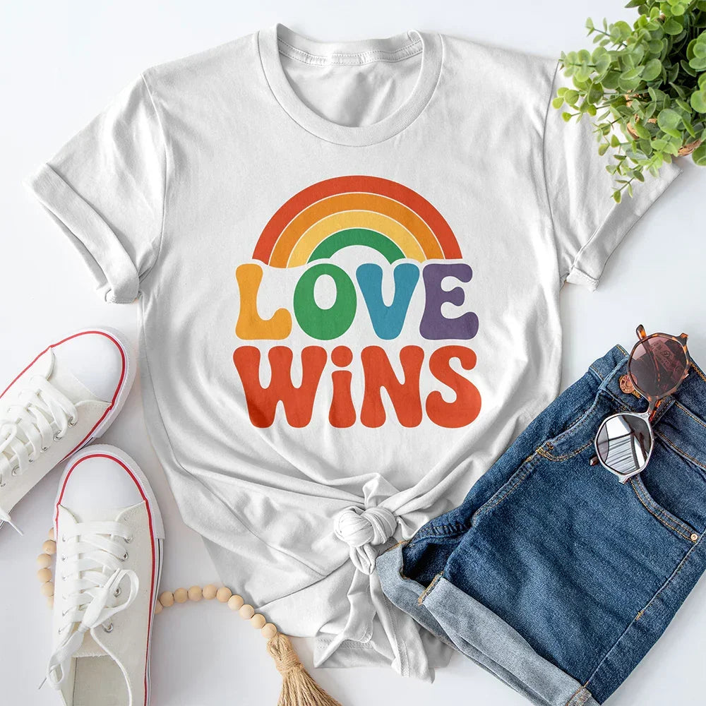 Love Wins Rainbow Tee