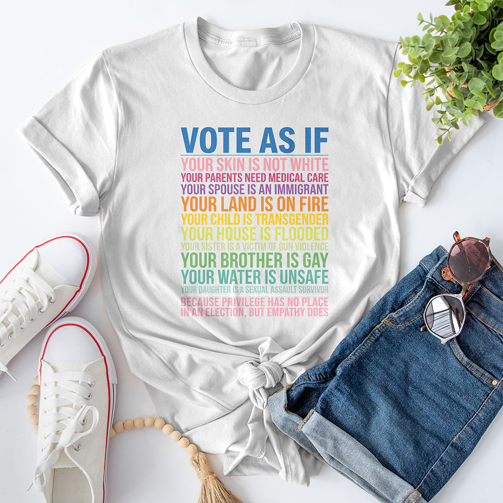 Vote As If Tee — White