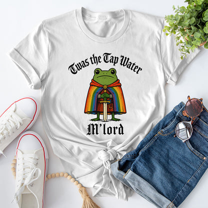 Twas the Tap Water M'lord Tee — White