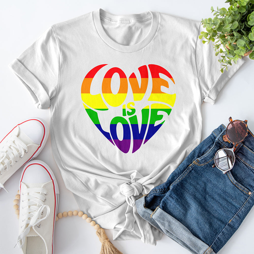 Love is Love Heart Offer — White