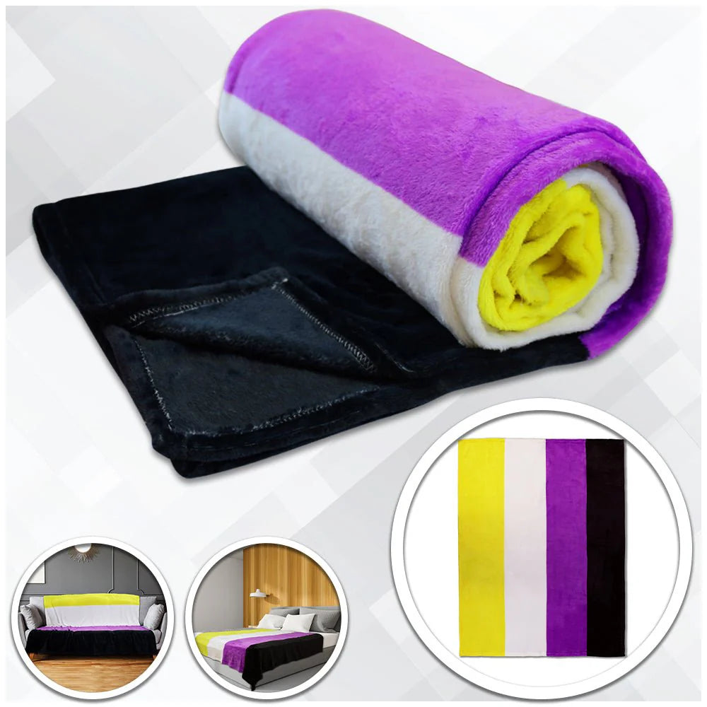 Non-Binary Soft Plush Blanket