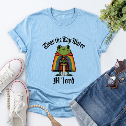 Twas the Tap Water M'lord Tee — Light Blue