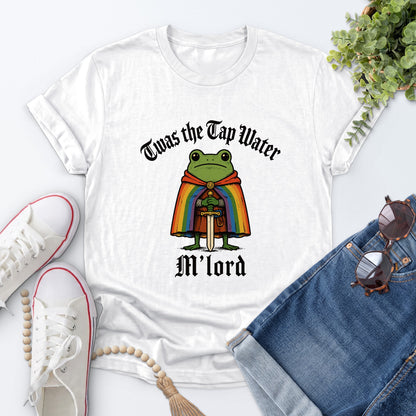 Twas the Tap Water M'lord Tee — White