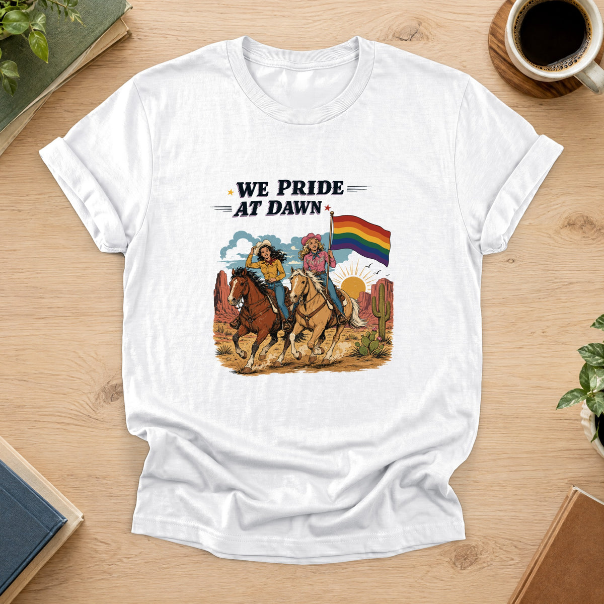 Pride At Dawn Tee — White