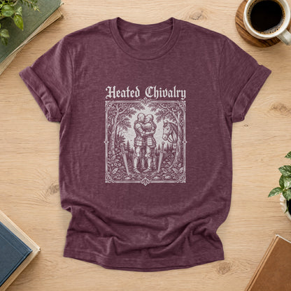 Heated Chivalry Tee — Heather Maroon