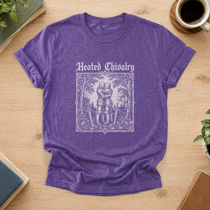 Heated Chivalry Tee — Heather Purple