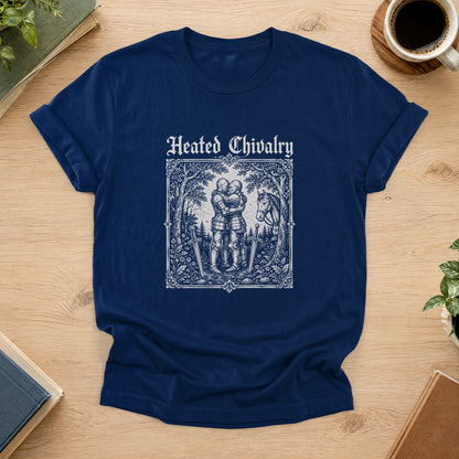 Heated Chivalry Tee — Navy