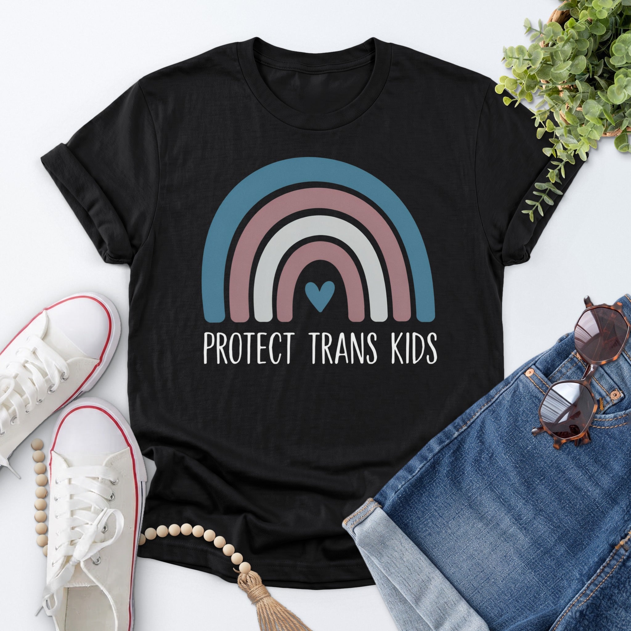 Protect Trans Kids Tee — Black