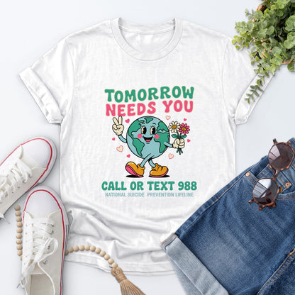 Tomorrow Needs You Tee — White