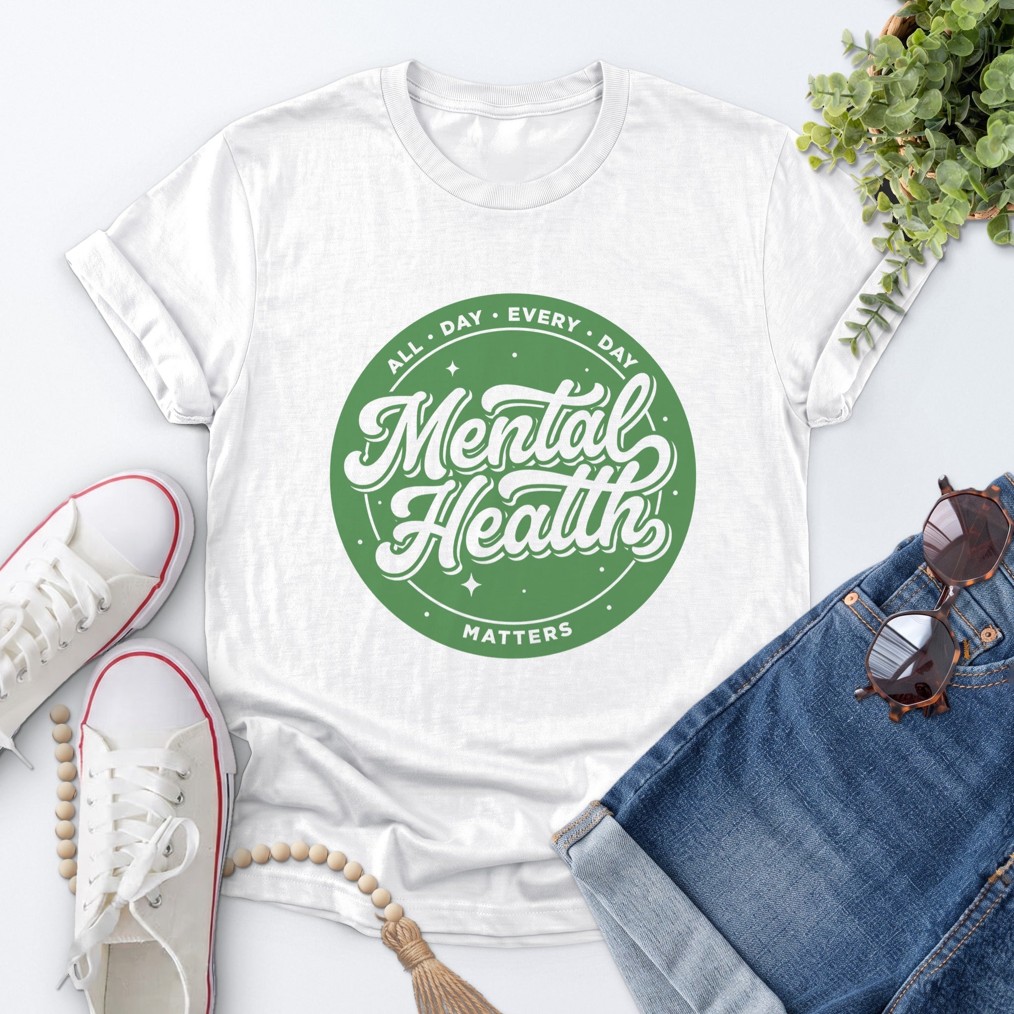 Mental Health Matters Tee — White