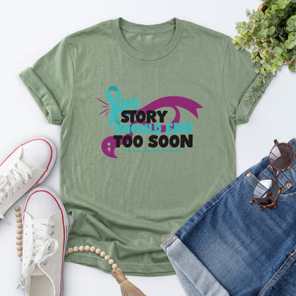 Suicide Prevention Awareness Tee — Sage