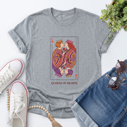 Queens Of Hearts Tee — Sports Gray