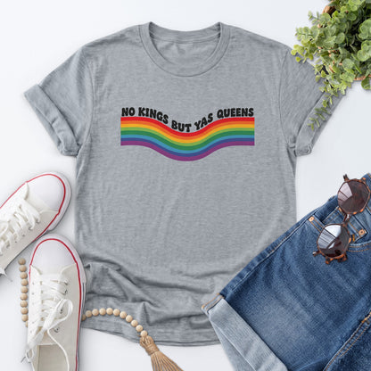 Rainbow Wave Pride Tee — Sports Gray