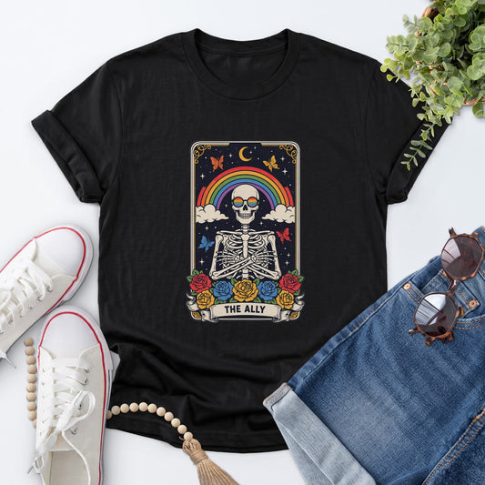 The Ally Skeleton Tee — Black
