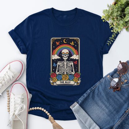 The Ally Skeleton Tee — Navy
