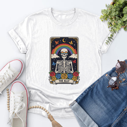 The Ally Skeleton Tee — White
