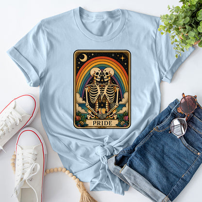 Pride Skulls Tee - Light Blue