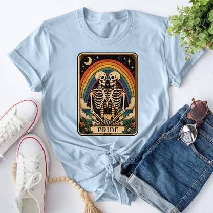 Pride Skulls Tee - Light Blue